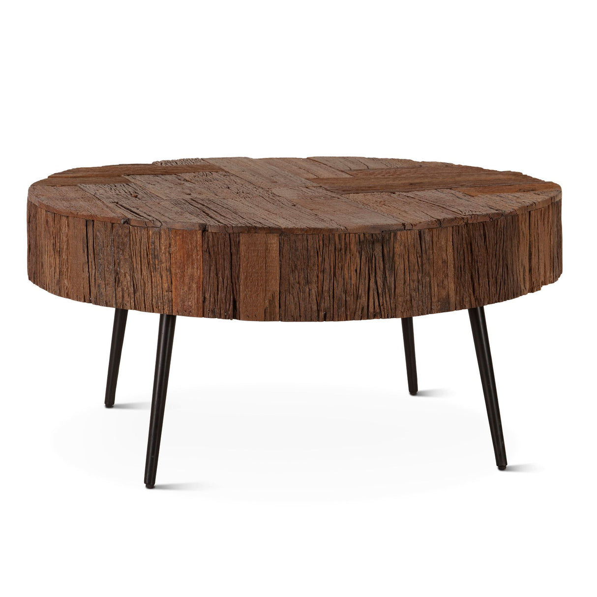 Jaipur 38" Round Coffee Table in Reclaimed Wood from Home Trends & Design - Luna Furniture