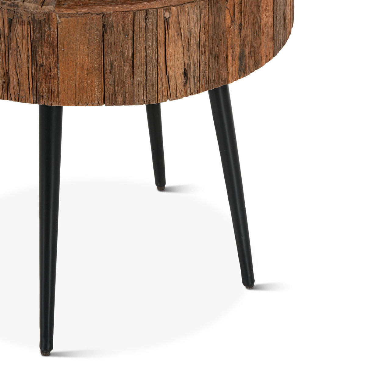 Jaipur 22" Round Side Table in Reclaimed Wood from Home Trends & Design - Luna Furniture