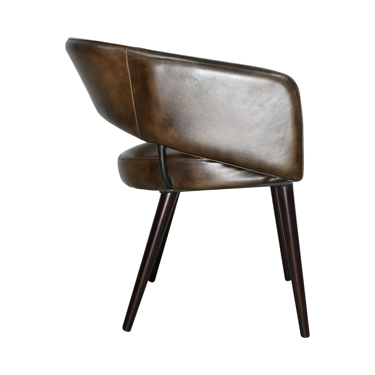 Kent Turner 23" Dining Chair in Antique Whiskey with Walnut Legs, Set of 2 from Home Trends & Design - Luna Furniture