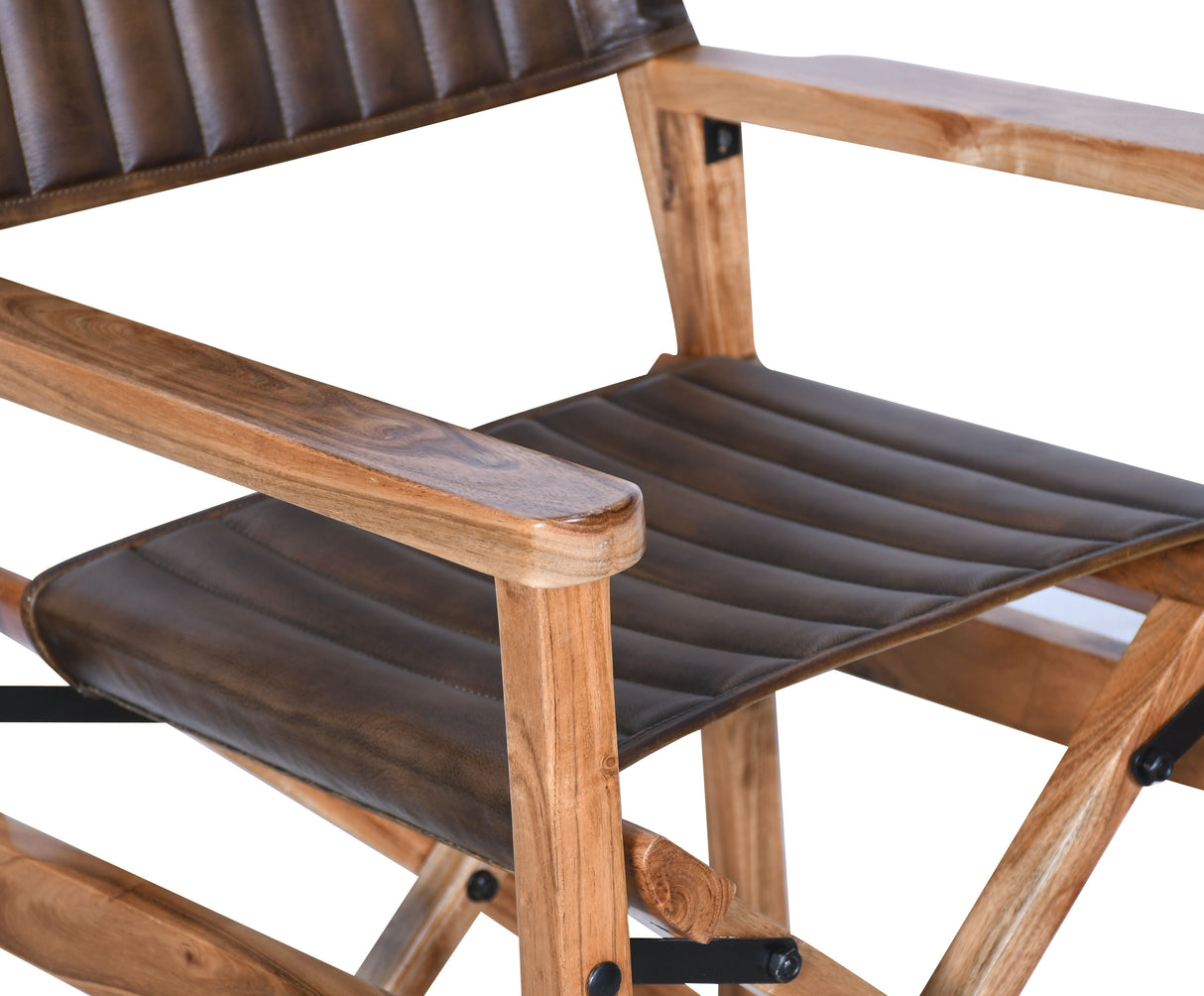 Leeds 23" Folding Counter Chair in Antique Whiskey from Home Trends & Design - Luna Furniture