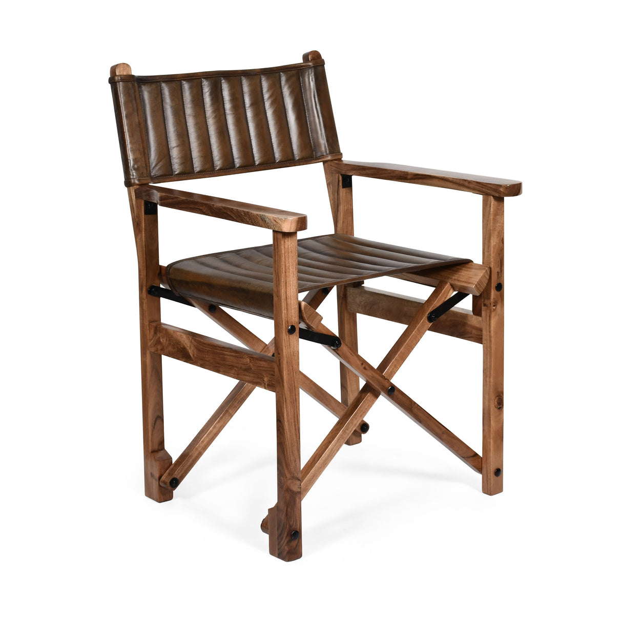 Leeds 23" Folding Dining Chair in Antique Whiskey from Home Trends & Design - Luna Furniture