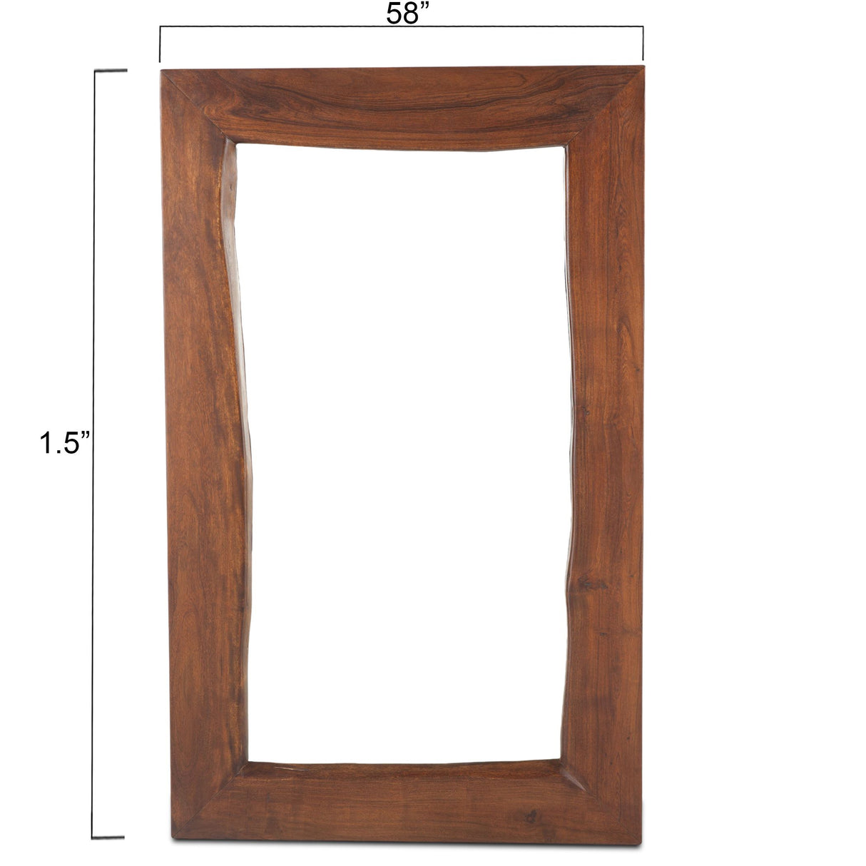 London Loft 58" Mirror in Walnut from Home Trends & Design - Luna Furniture