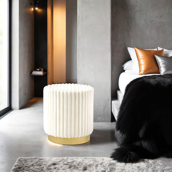 Yolanda Beige Stool