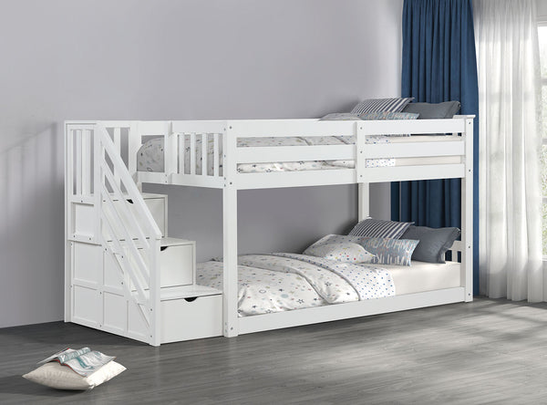 Jojo White Twin Bunk Bed