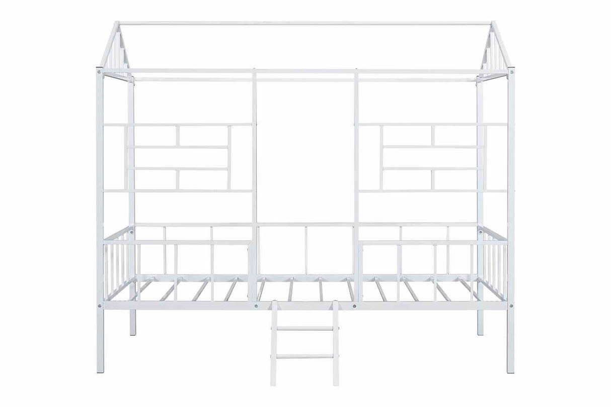 Rhonda White Twin Loft Bed from Furniture of America - Luna Furniture