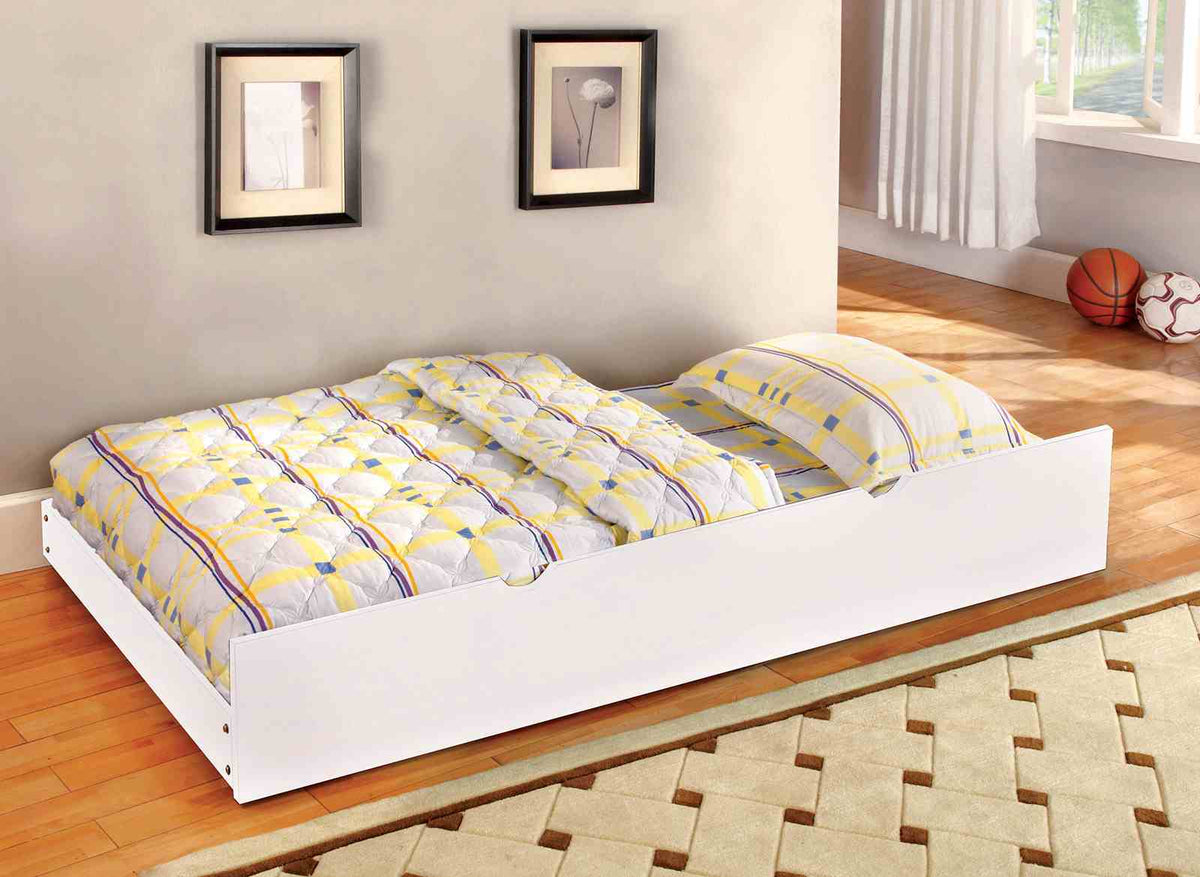 Omnus White Trundle from Furniture of America - Luna Furniture