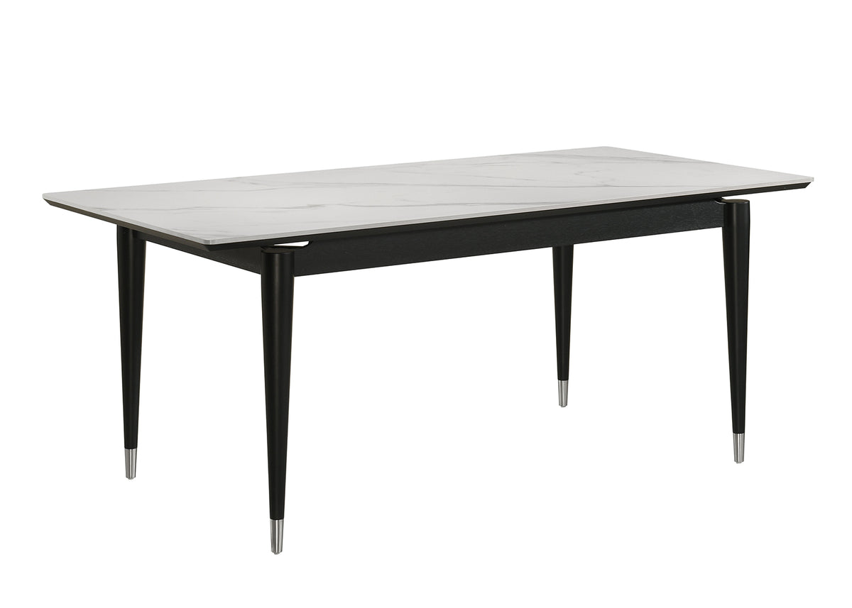 Maidstone Black/White 7-Piece Dining Room Set from Furniture of America - Luna Furniture