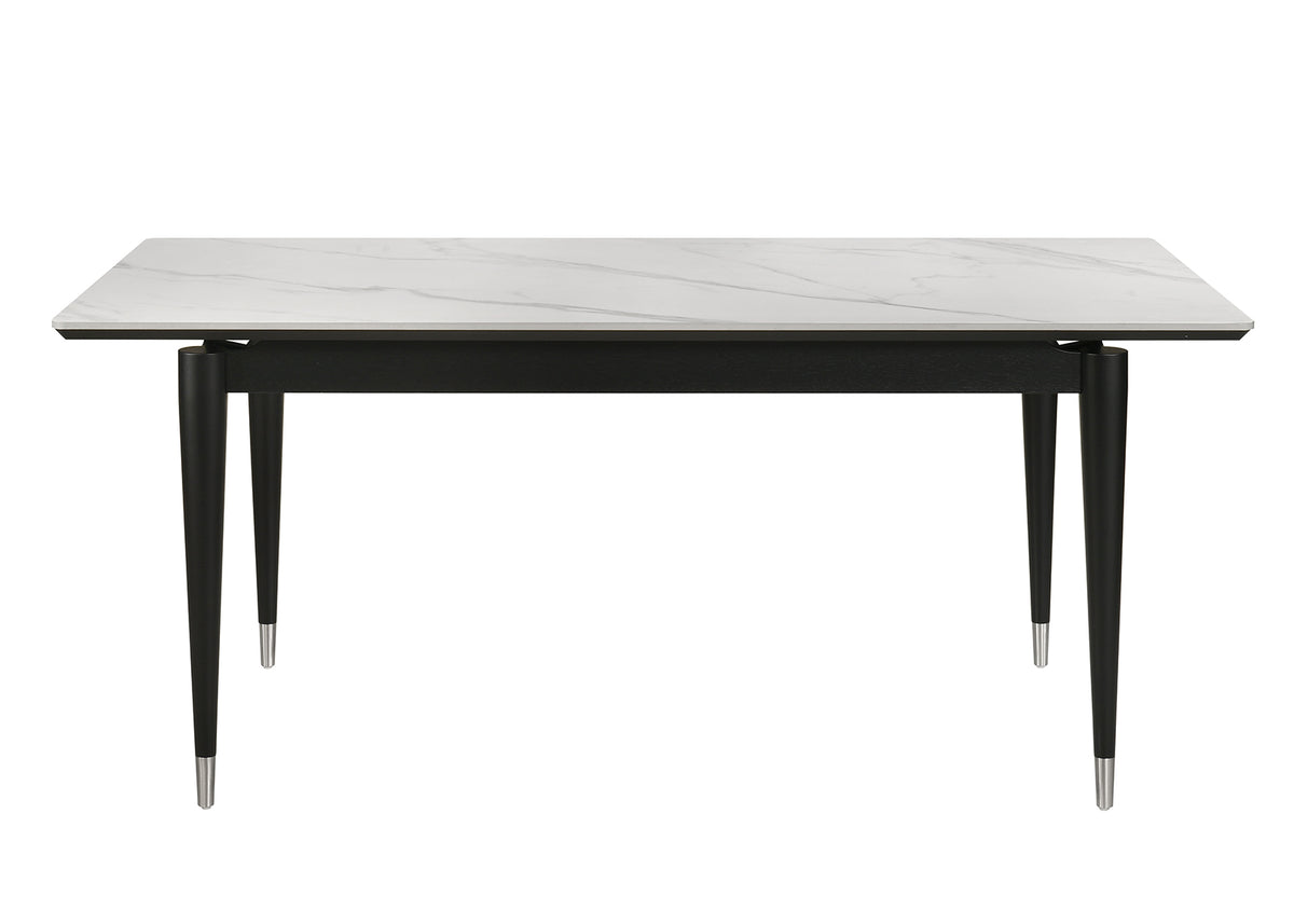 Maidstone Black/White 7-Piece Dining Room Set from Furniture of America - Luna Furniture