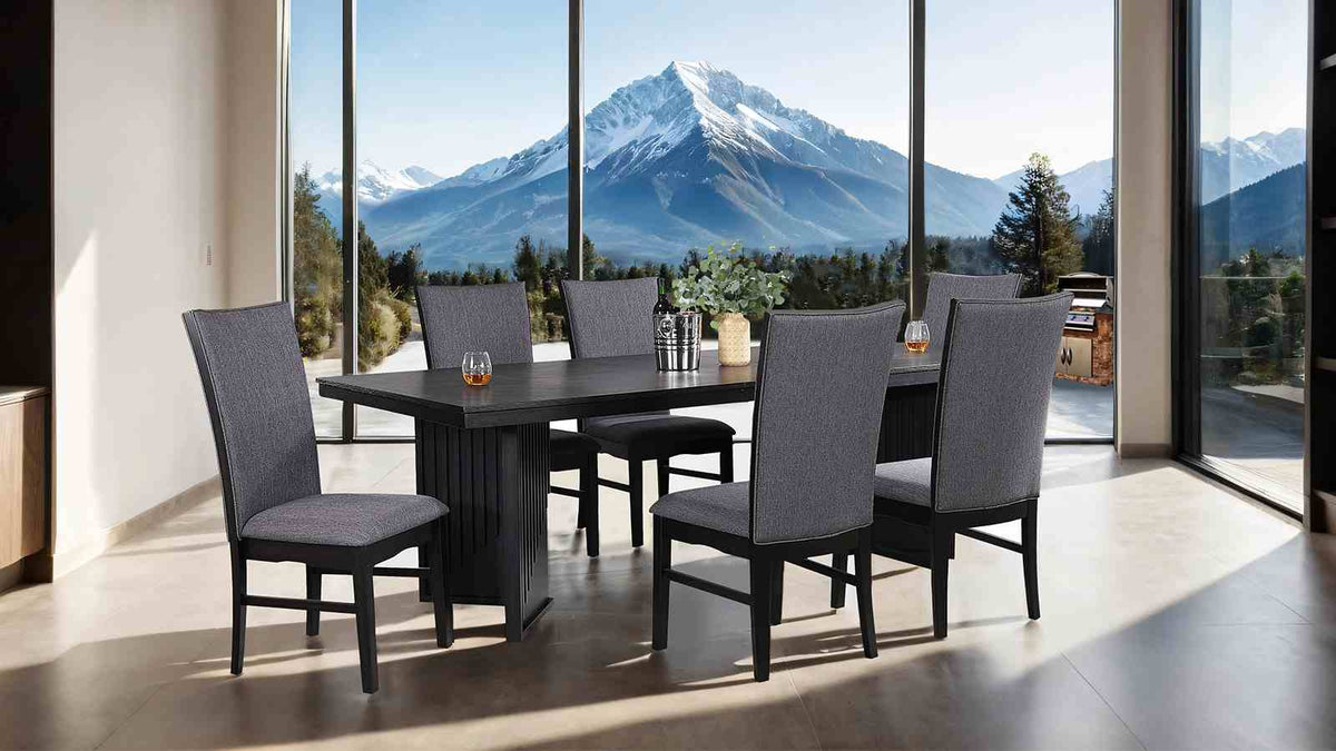 Easingwold Black Dining Table from Furniture of America - Luna Furniture