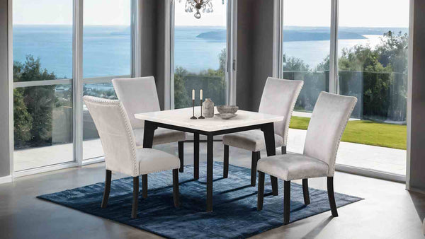 Sabro Black/White 5-Piece Dining Room Set