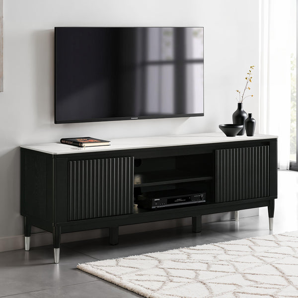 Maidstone Black/White TV Console