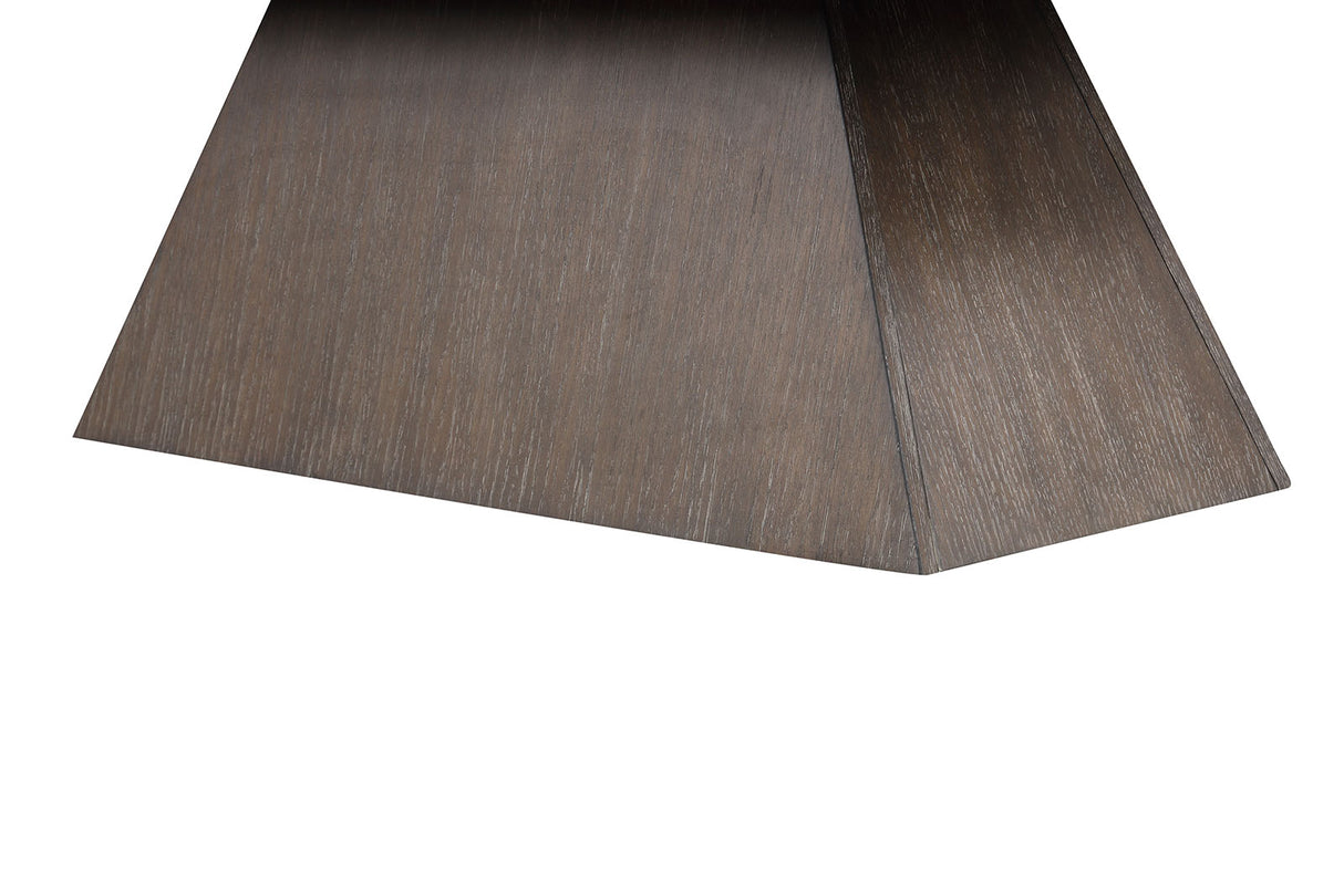 Grasten Dark Walnut/White Square Coffee Table from Furniture of America - Luna Furniture