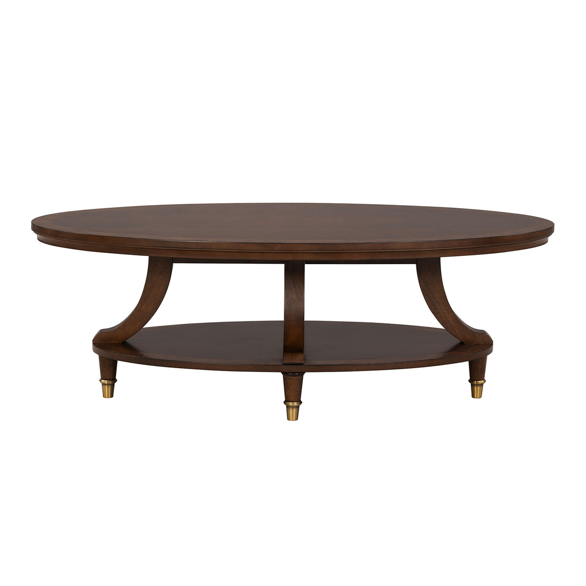 Westerham Dark Cherry Oval Cocktail Table from Furniture of America - Luna Furniture