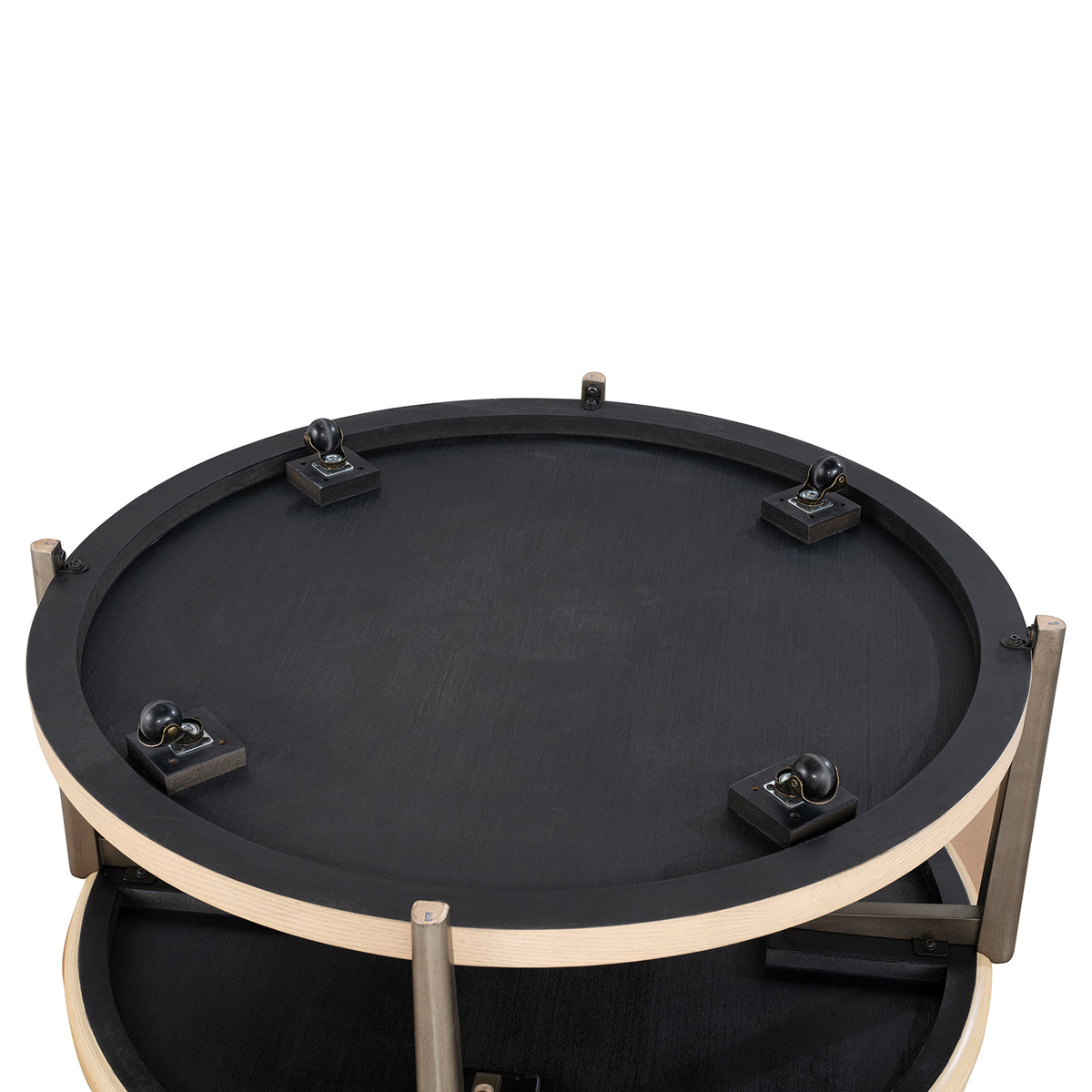 Roros Natural Round Cocktail Table from Furniture of America - Luna Furniture