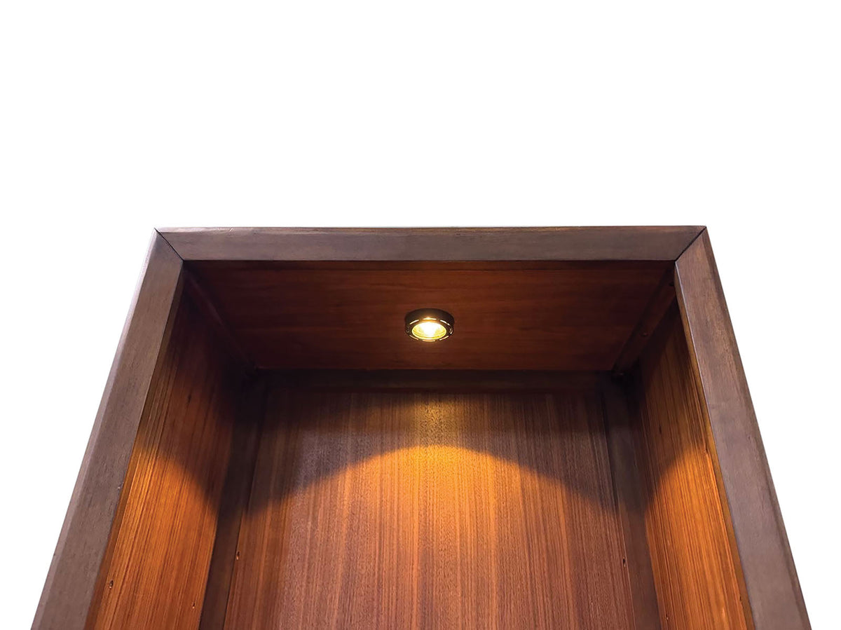 Hepburne Walnut Entertainment Center from Furniture of America - Luna Furniture