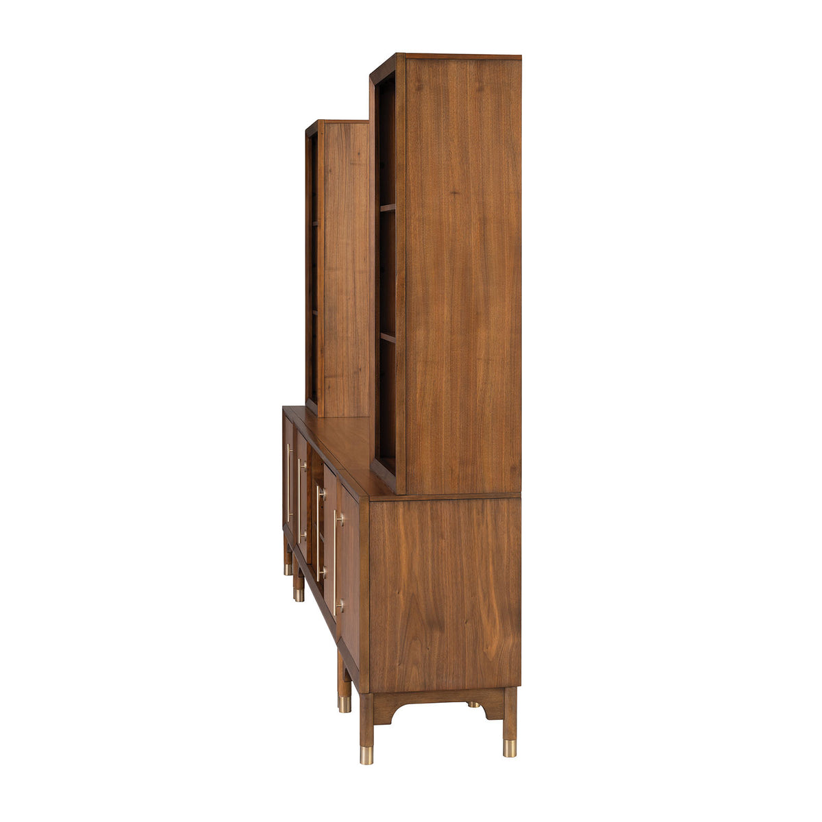 Hepburne Walnut Entertainment Center from Furniture of America - Luna Furniture