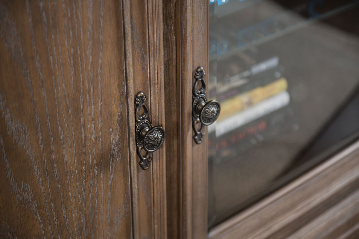 Seven Oaks Weathered Oak Entertainment Center from Furniture of America - Luna Furniture