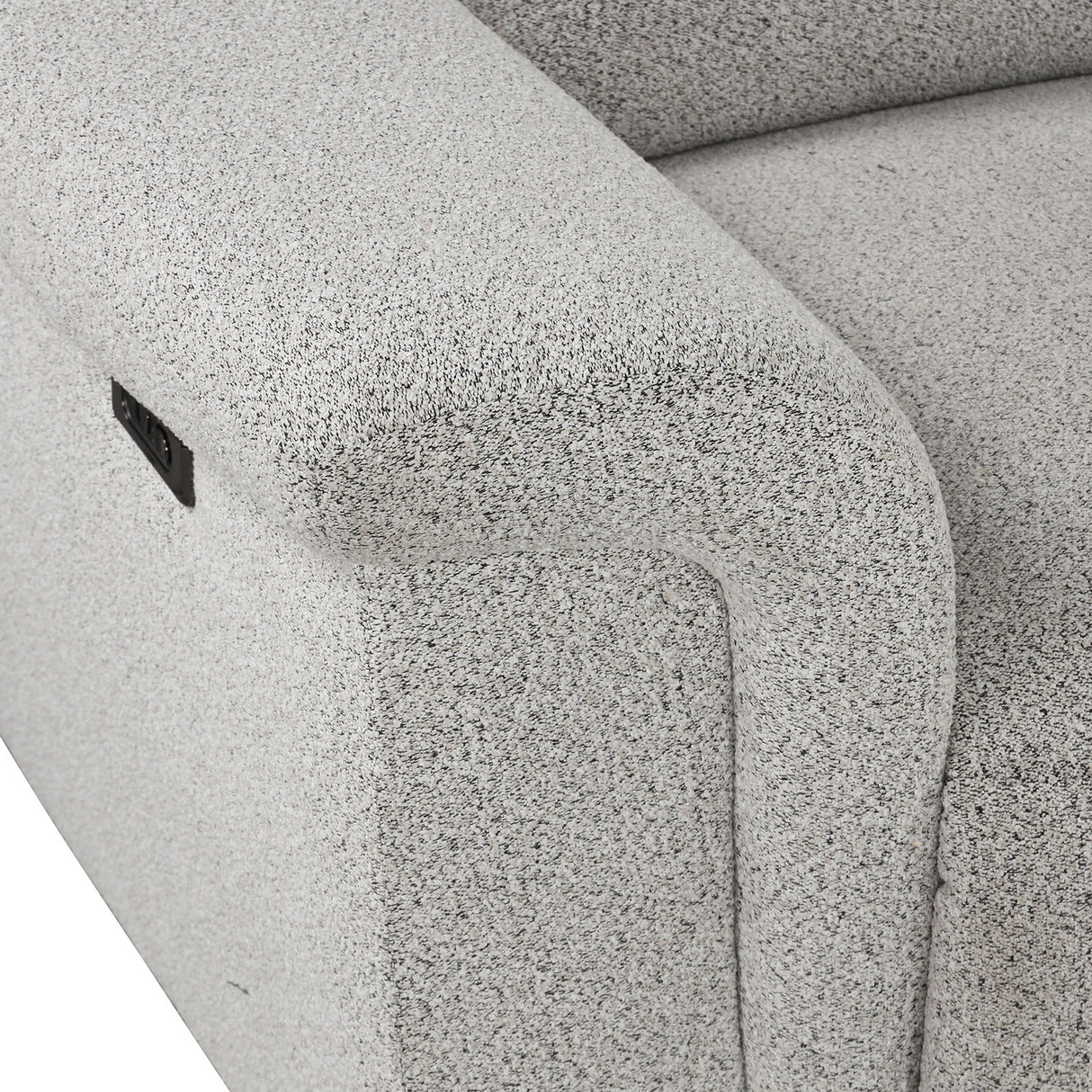 Hieronimus 2-Piece Light Gray Power Sectional from Furniture of America - Luna Furniture
