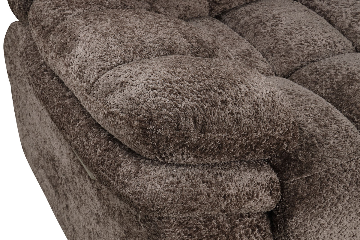 Hieronymus Dark Brown Power Sectional from Furniture of America - Luna Furniture