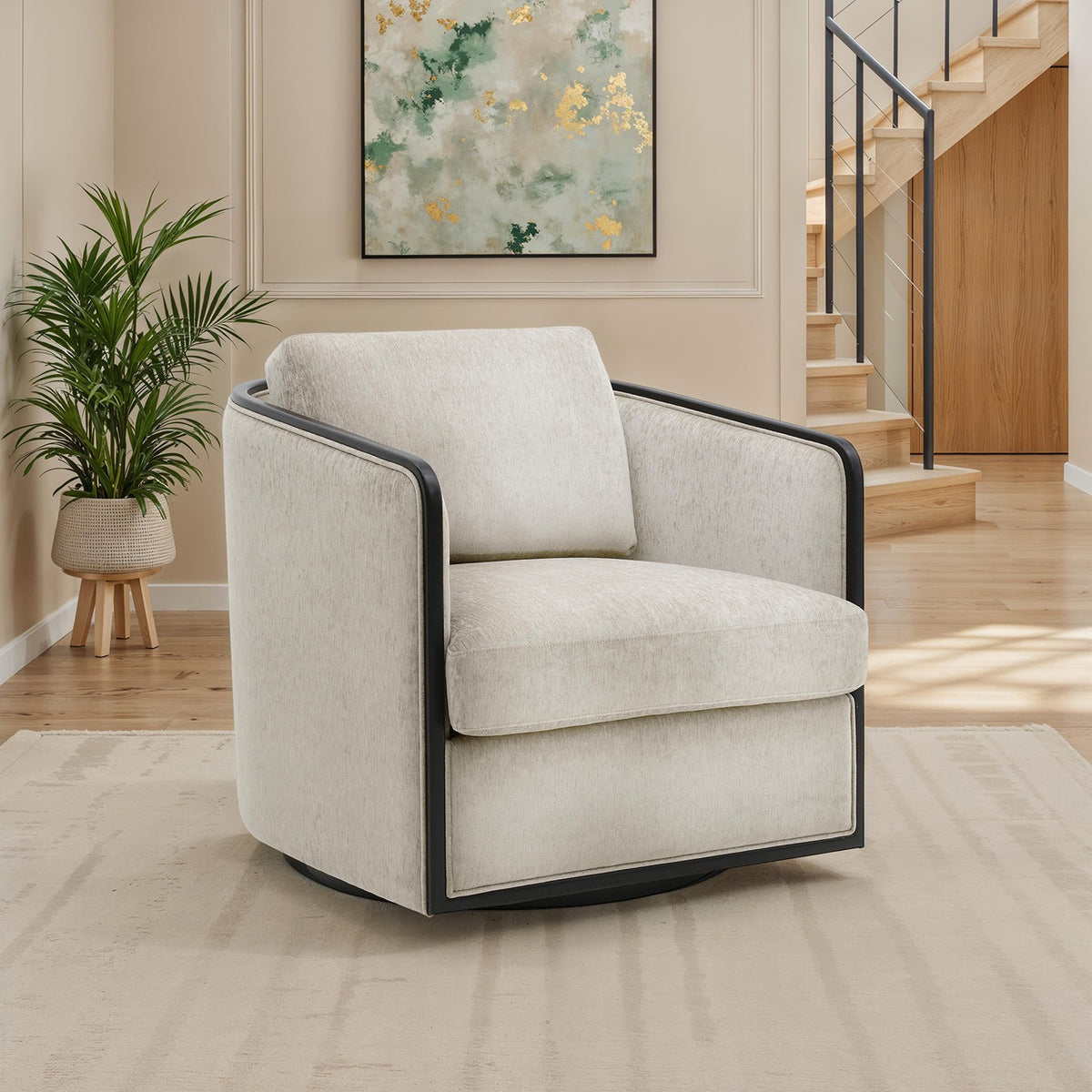 Benilde Taupe Contemporary Living Room Set from Furniture of America - Luna Furniture