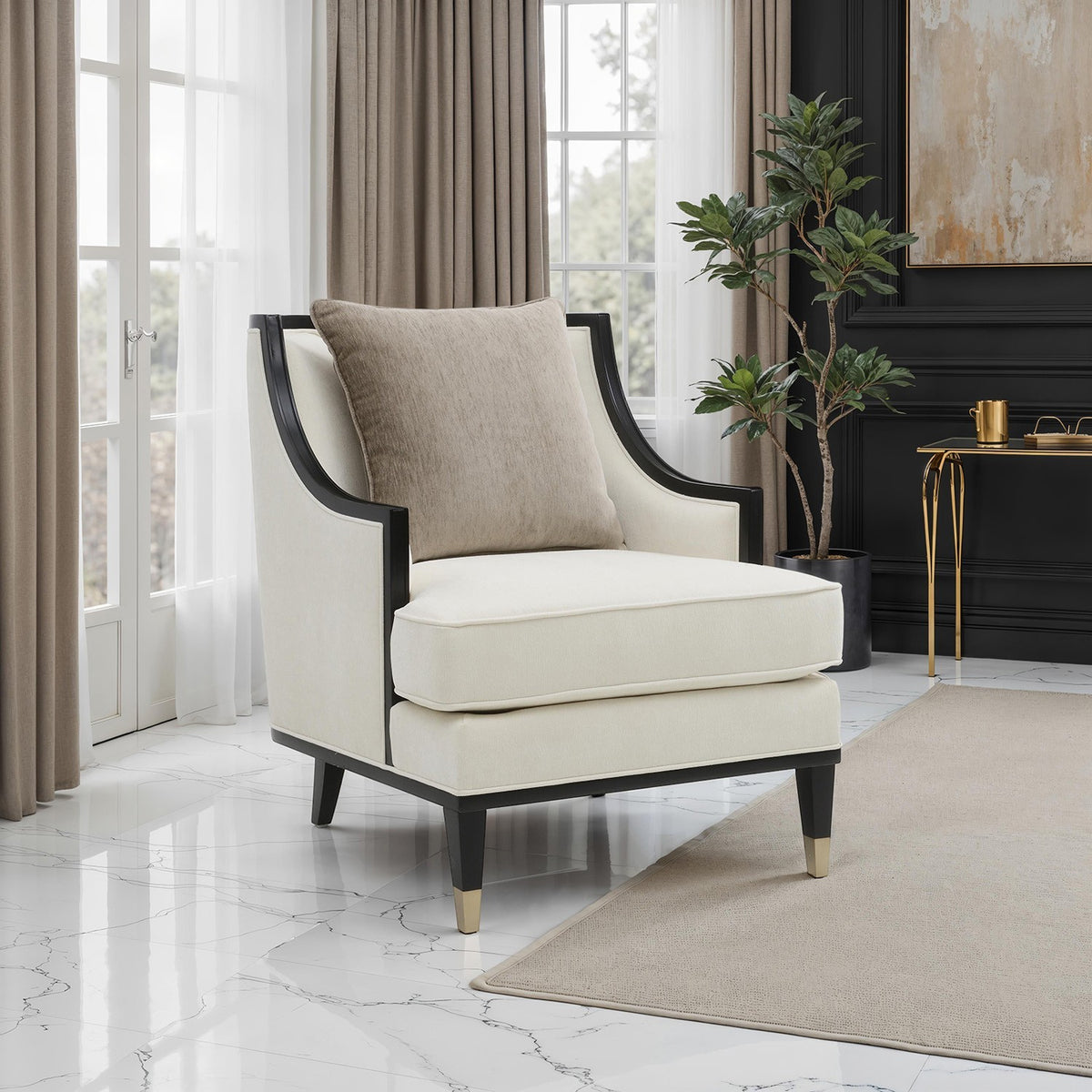 La Salle White Traditional Living Room Set from Furniture of America - Luna Furniture