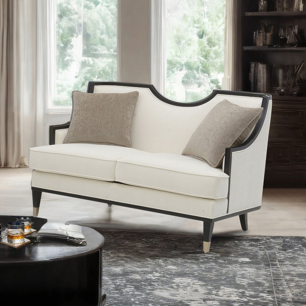 La Salle White Traditional Living Room Set from Furniture of America - Luna Furniture