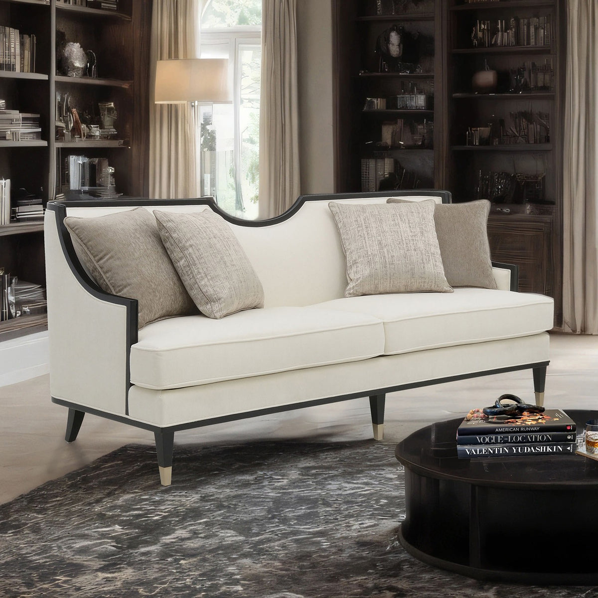 La Salle White Traditional Living Room Set from Furniture of America - Luna Furniture