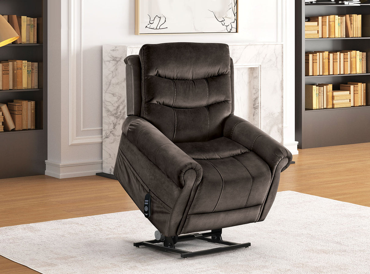 Dionysia Dark Gray Lift Chair from Furniture of America - Luna Furniture
