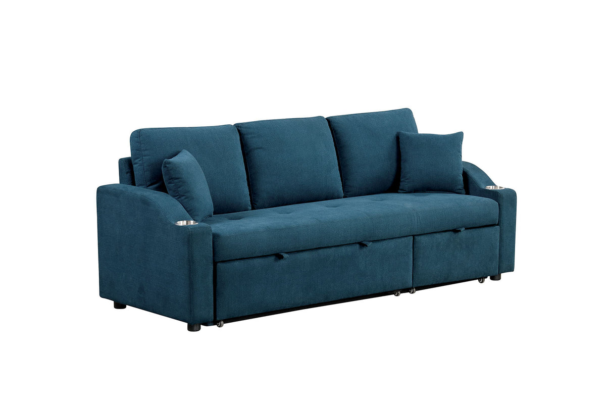 Royden Blue Sleeper Sofa from Furniture of America - Luna Furniture