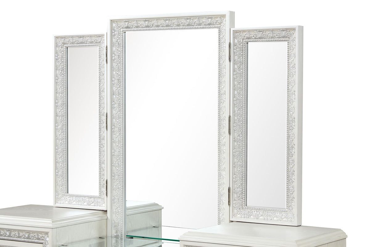 Stella Mia Creamy White Vanity Set from Furniture of America - Luna Furniture