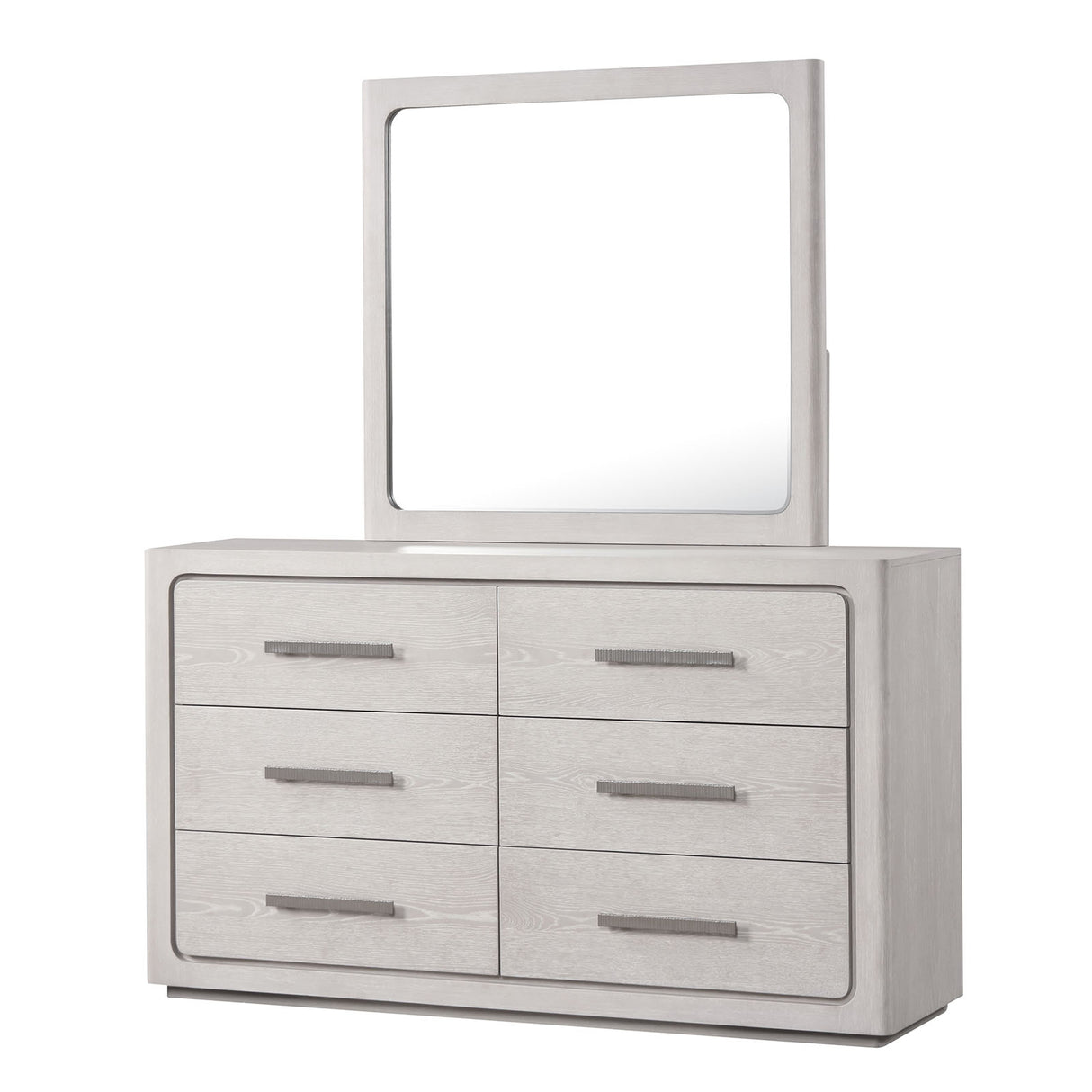 Crowthorne White Oak Mirror (Mirror Only) from Furniture of America - Luna Furniture