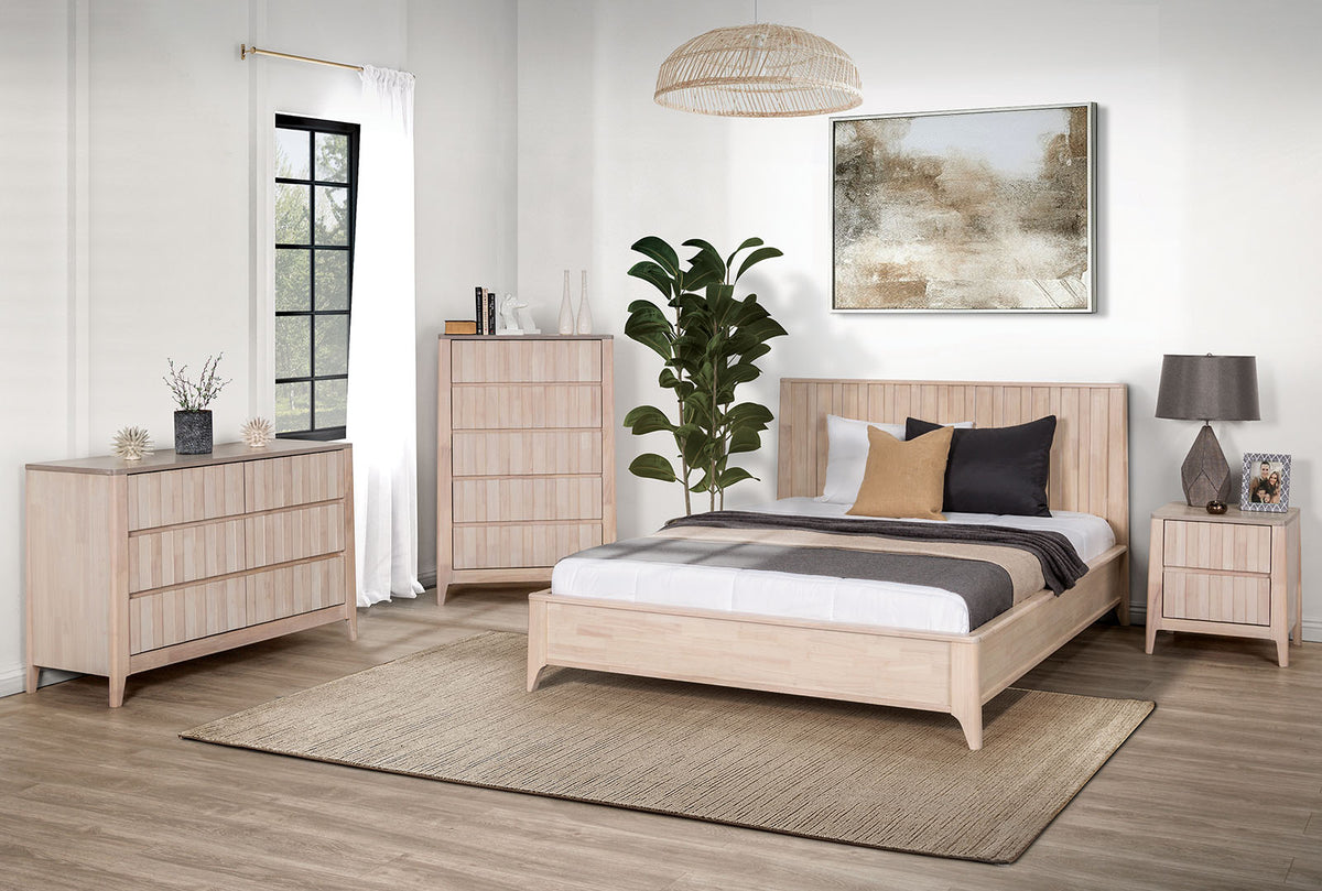 Gervais White Wash Dresser from Furniture of America - Luna Furniture