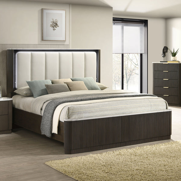 Merthyr Dark Walnut Queen Bed
