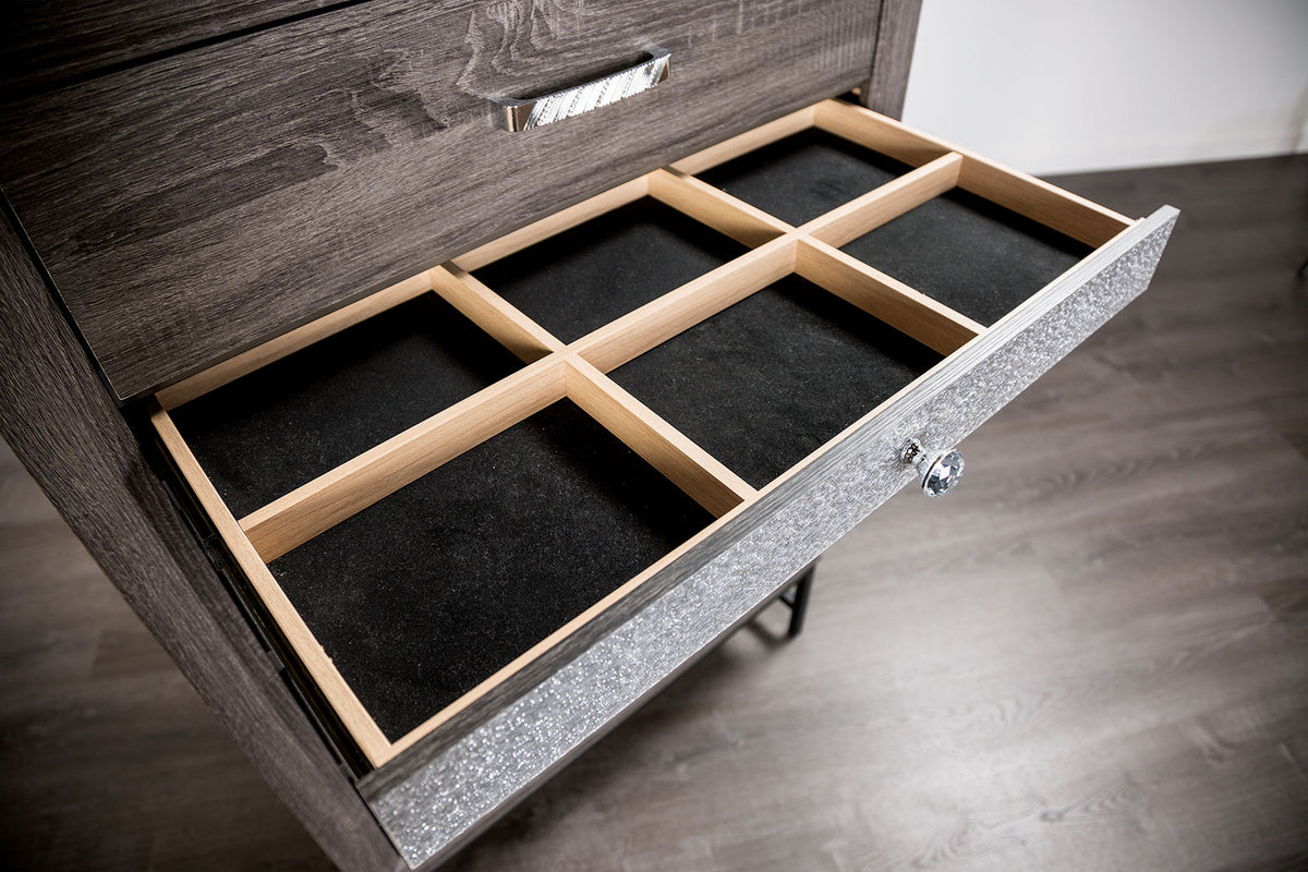 Voleta Gray Dresser from Furniture of America - Luna Furniture