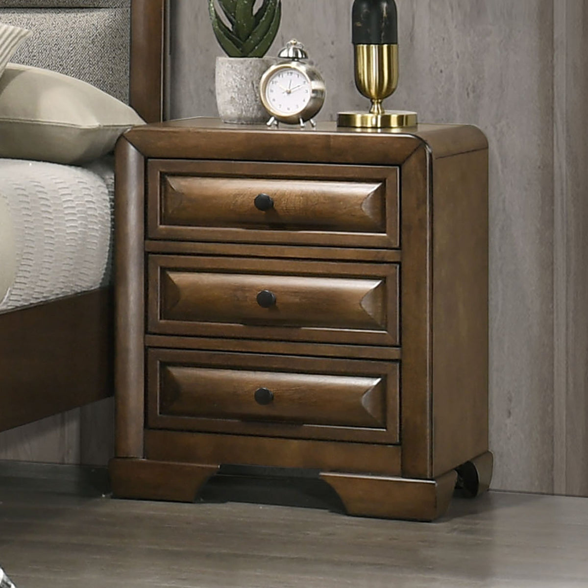 Caerwys Brown Night Stand from Furniture of America - Luna Furniture