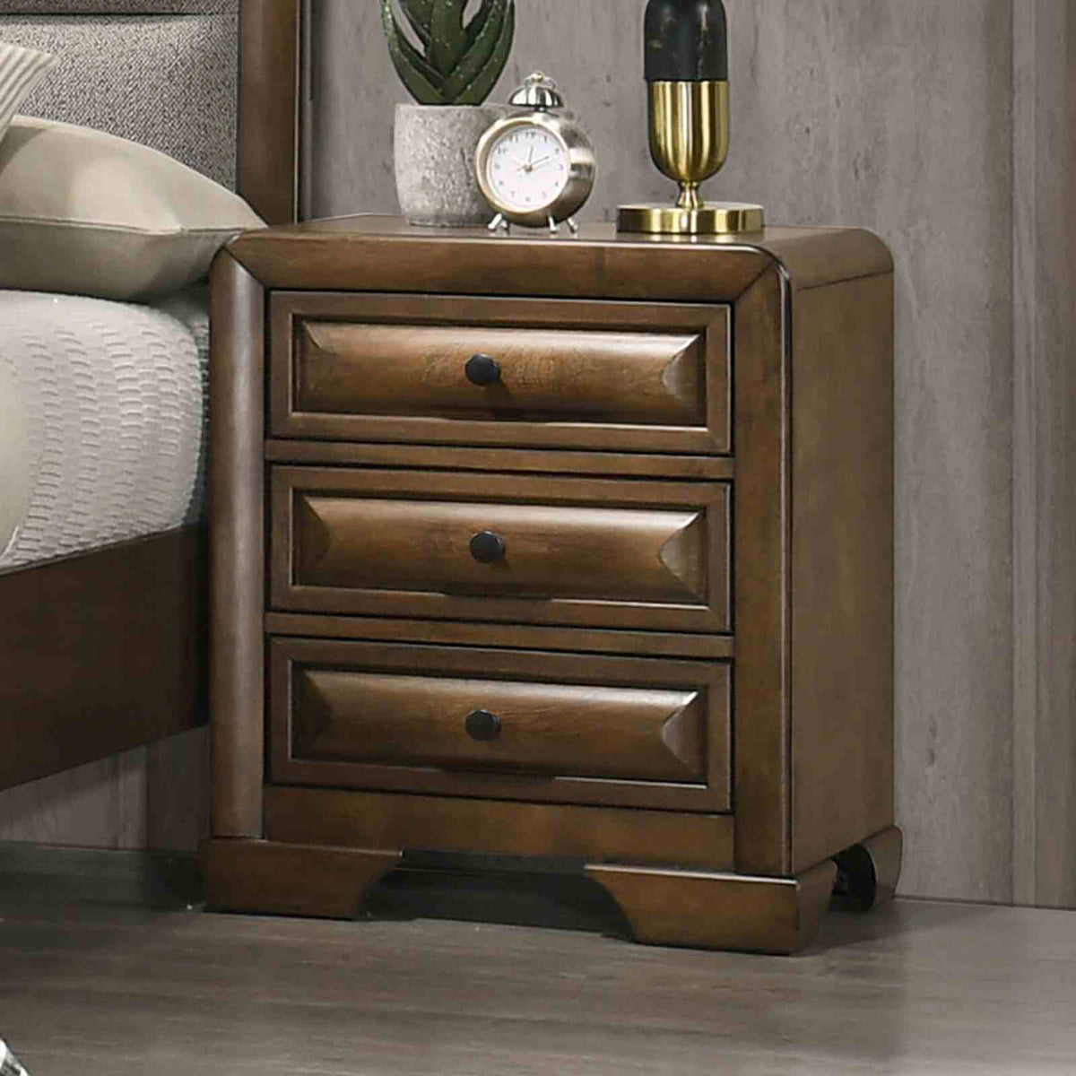 Caerwys Brown Night Stand from Furniture of America - Luna Furniture