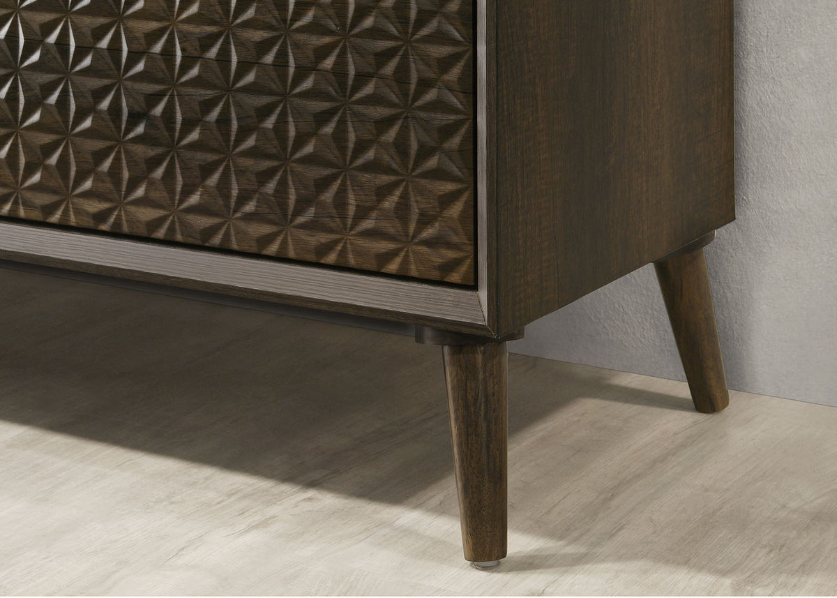 Chalfont Dark Brown King Panel Bed from Furniture of America - Luna Furniture