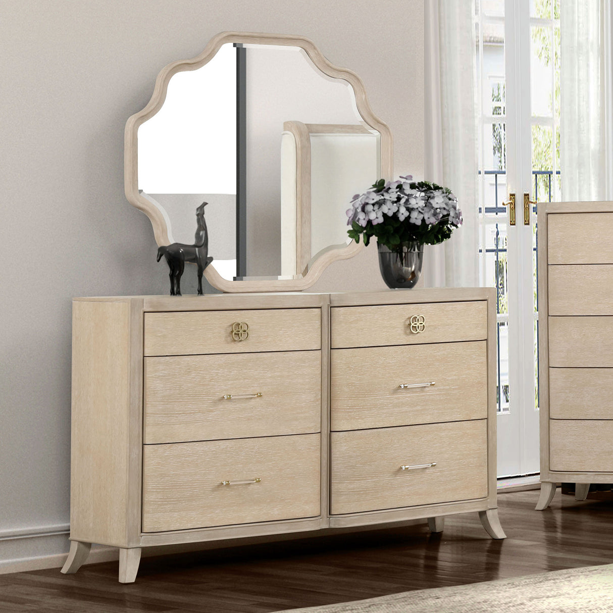 Candra Natural Oak Dresser from Furniture of America - Luna Furniture