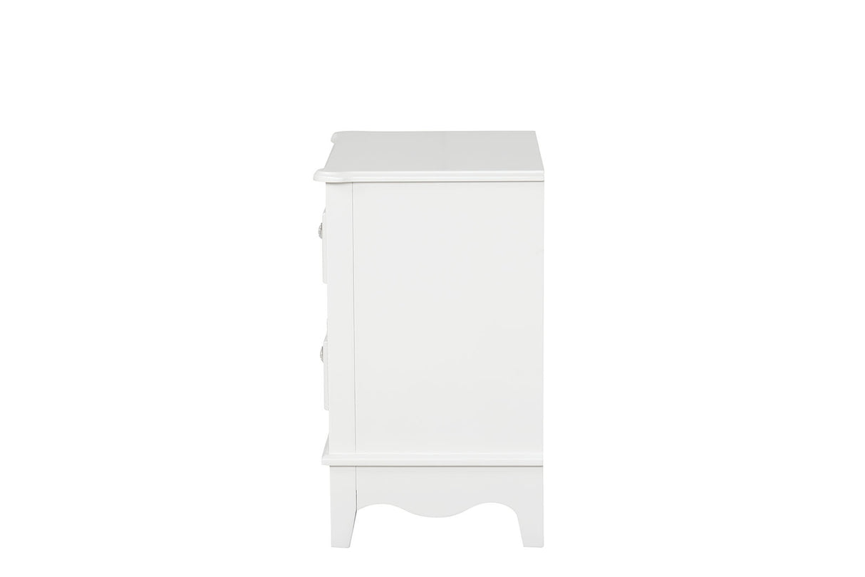 Naucalpan White Nightstand from Furniture of America - Luna Furniture