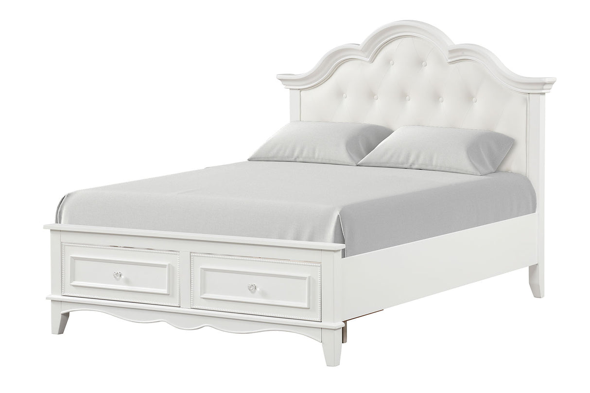 Naucalpan White Queen Bed from Furniture of America - Luna Furniture