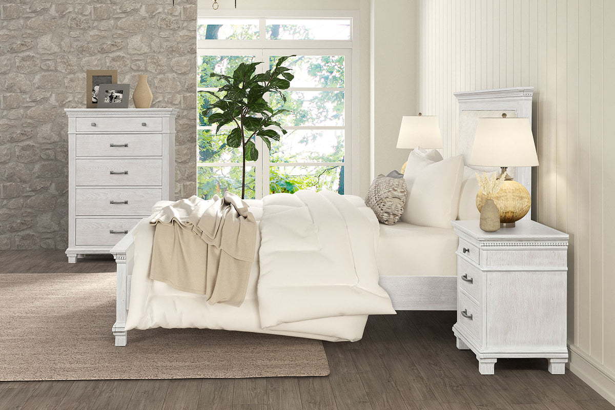 Swanley Weathered Gray Nightstand from Furniture of America - Luna Furniture