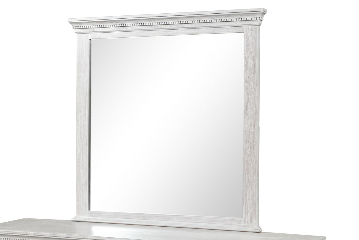 Swanley Weathered Gray Mirror (Mirror Only) from Furniture of America - Luna Furniture