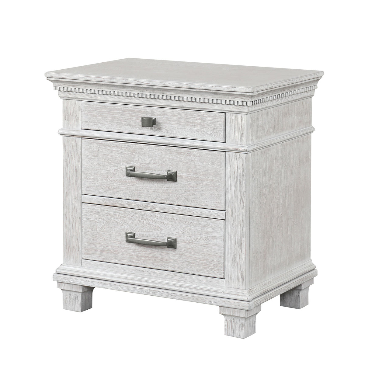 Swanley Weathered Gray Nightstand from Furniture of America - Luna Furniture