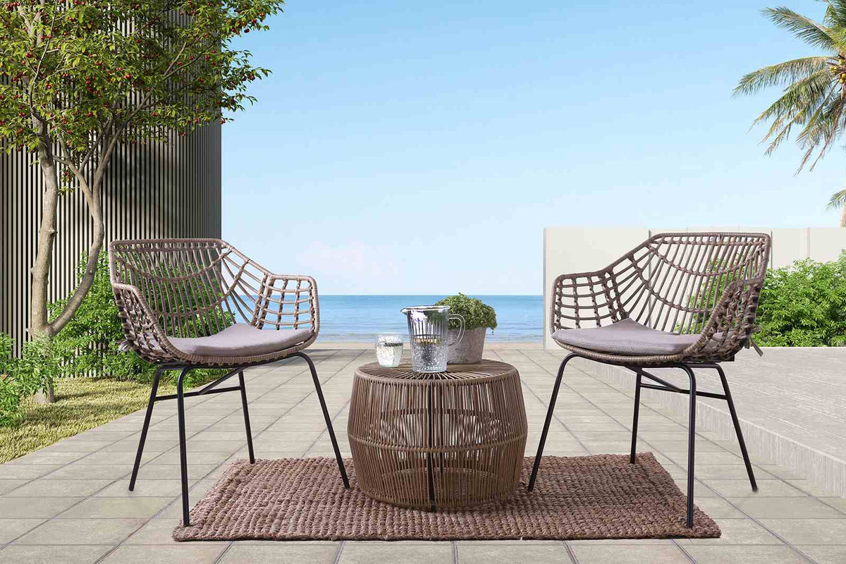 Livana Natural Outdoor Chair from Furniture of America - Luna Furniture