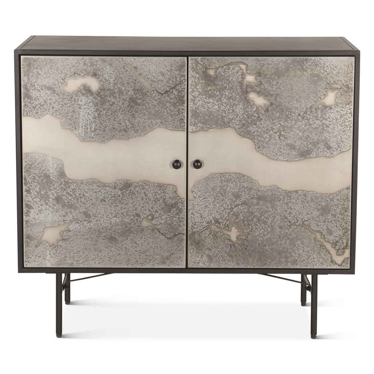 Moab 39" Bar Cabinet in Oxidized Black from Home Trends & Design - Luna Furniture
