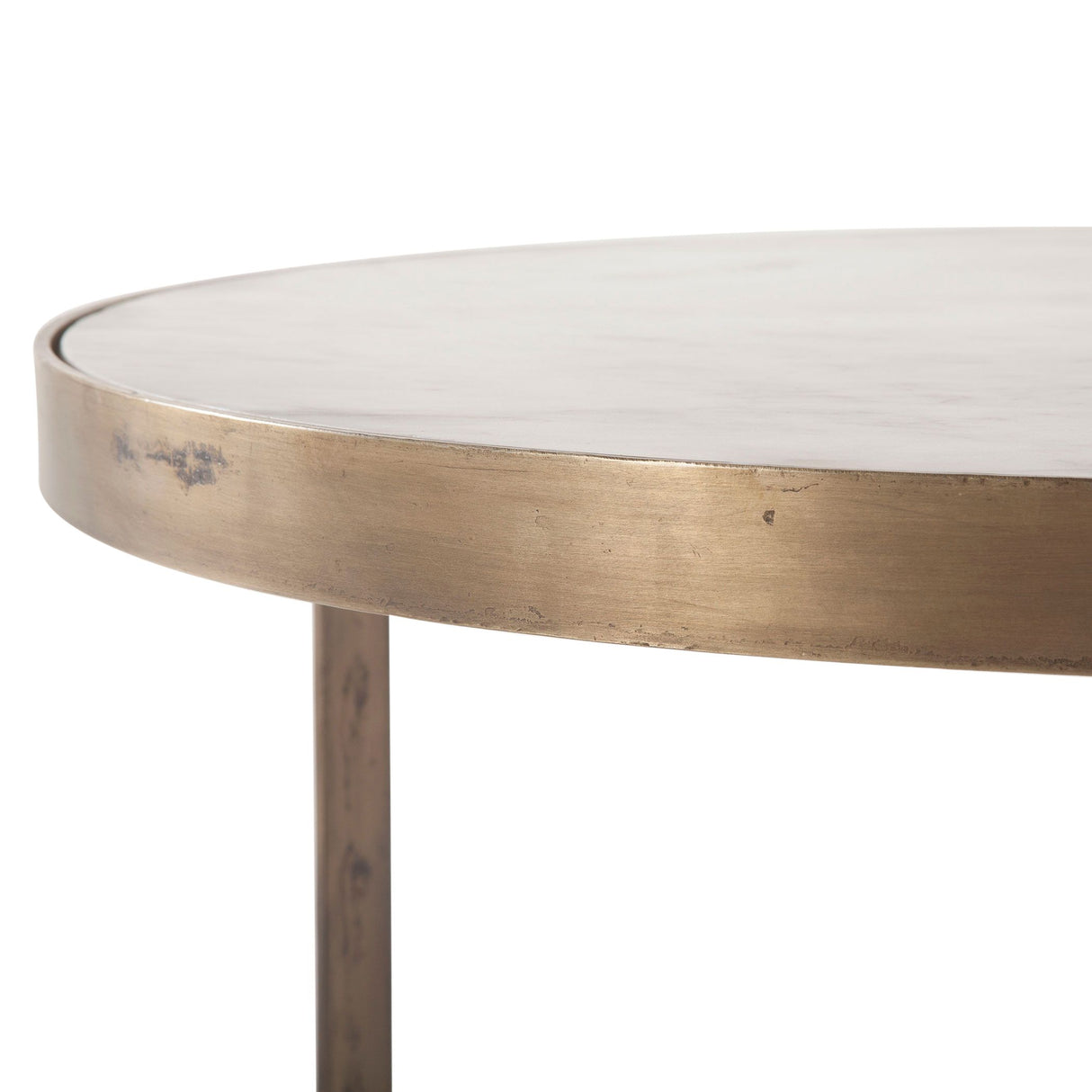 Michaelangelo 36" Nesting Coffee Table with White Marble from Home Trends & Design - Luna Furniture