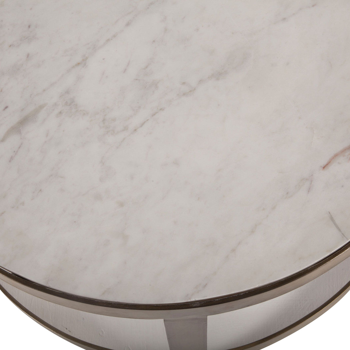 Michaelangelo 22" Nesting Side Tables with White Marble Top from Home Trends & Design - Luna Furniture