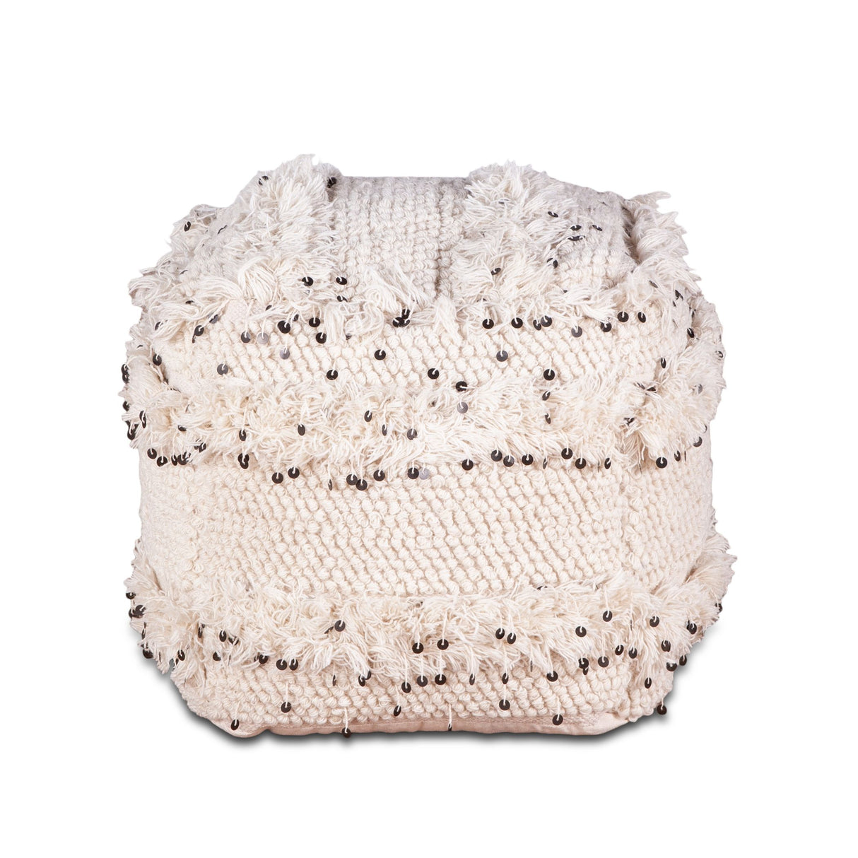 Marrakech 18" Accent Ottoman in Moroccan Sequined from Home Trends & Design - Luna Furniture