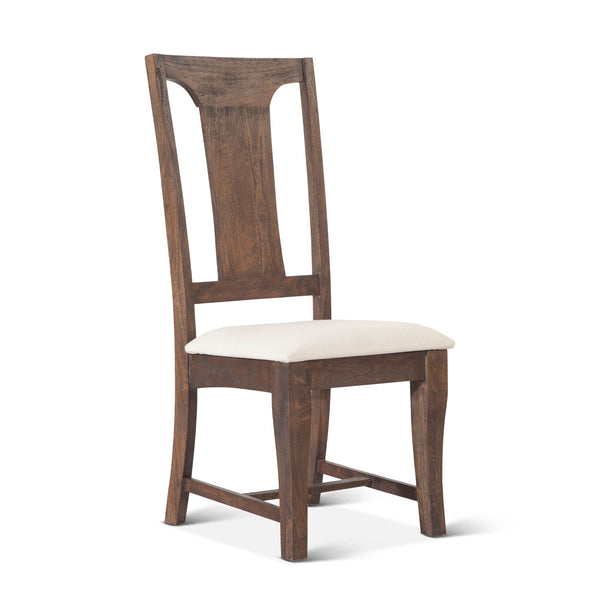 Nimes 18" Upholstered Dining Chair in Weathered Mango, Set of 2
