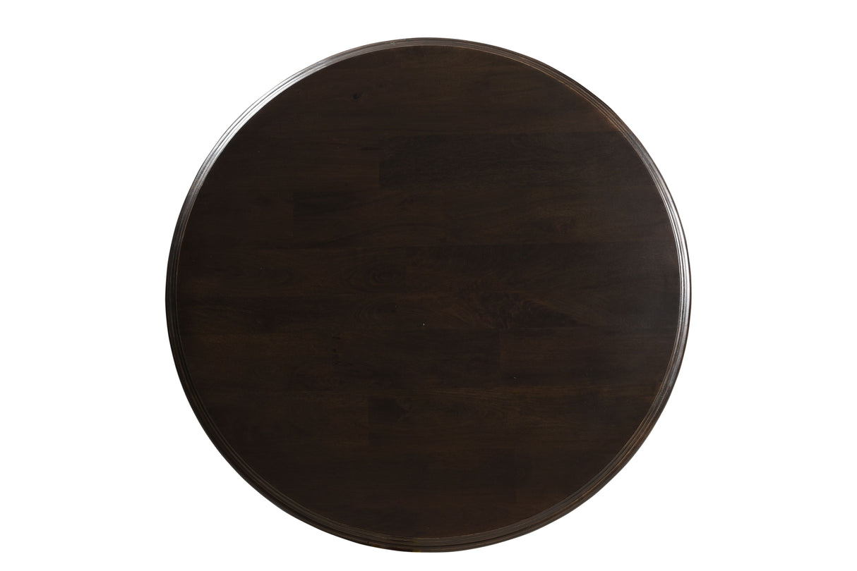 Nimes 48" Round Dining Table in Vintage Brown from Home Trends & Design - Luna Furniture
